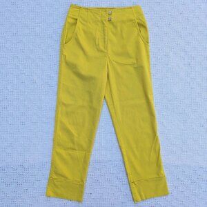 Maeve By Anthropologie Pants Women's Size 10 Cuffed Yellow